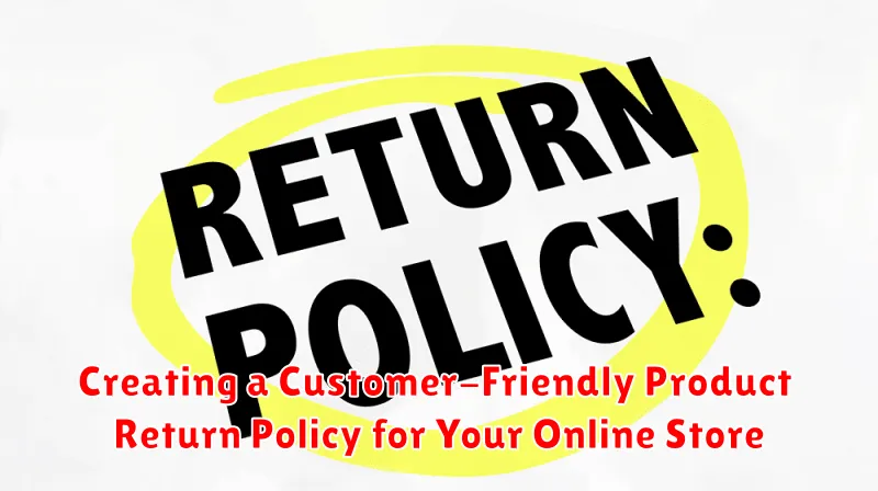 Creating a Customer-Friendly Product Return Policy for Your Online Store